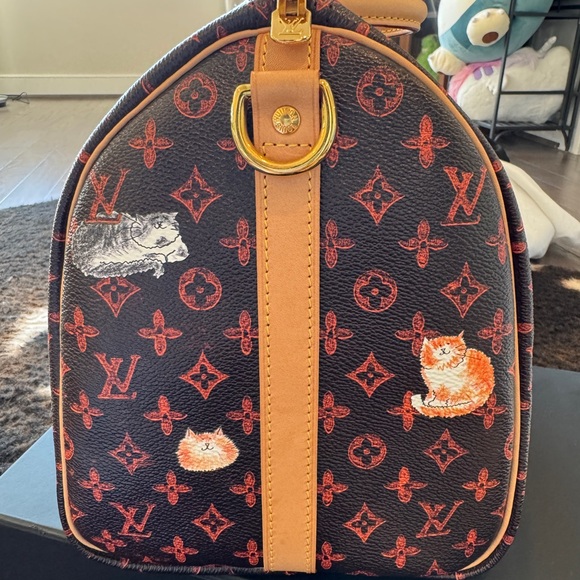 Grace Coddington Louis Vuitton Monogram Cat Speedy 30 Bag - Picture 6 of 10